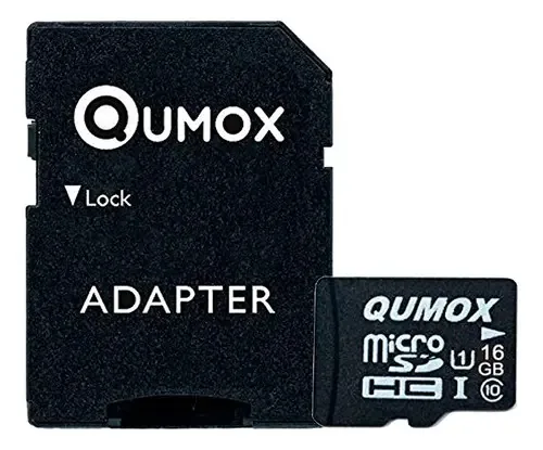 Cartão Memória Microsdhc 16gb C Adapt E Case Qumox