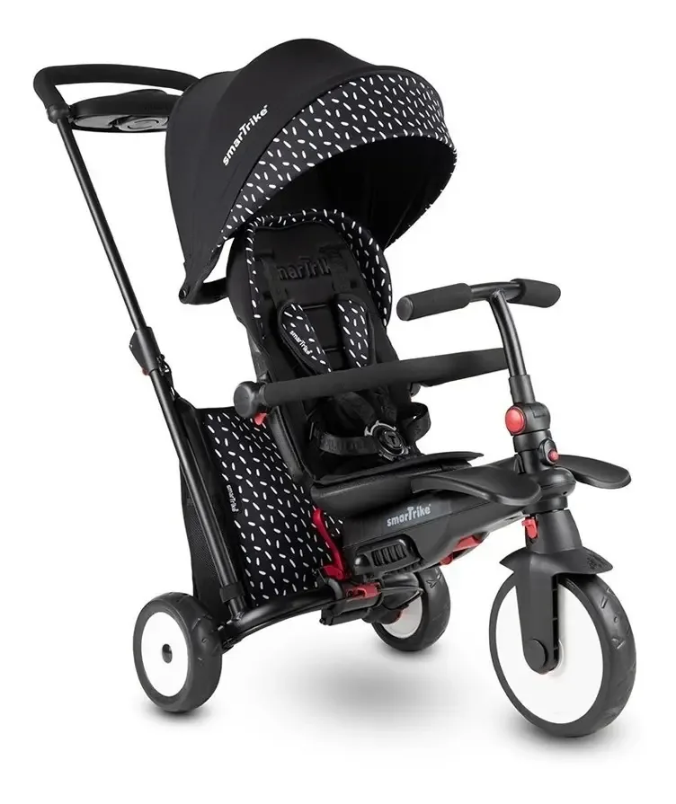 Triciclo multifuncional SmarTrike STR5 preto/branco