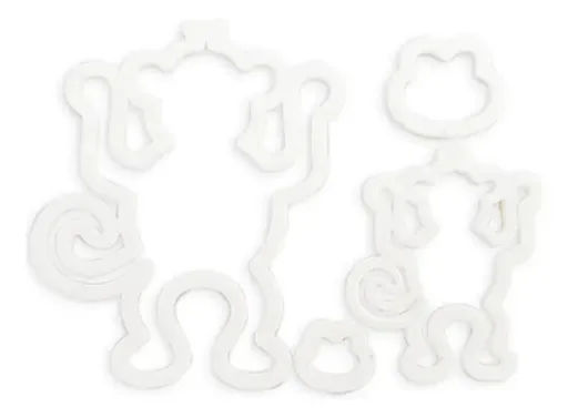 Cortadores de biscoitos Changos White de 4 peças