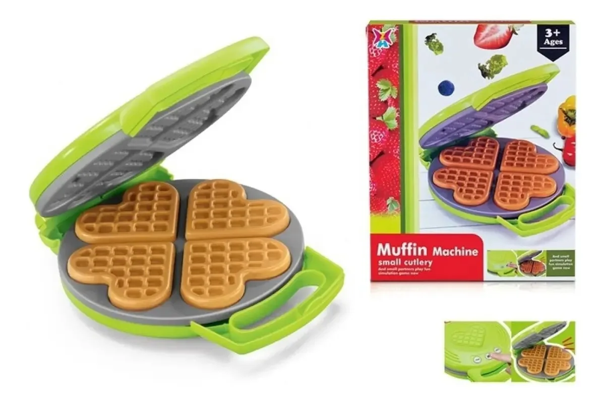 Máquina de waffles de brinquedo alimentada por bateria