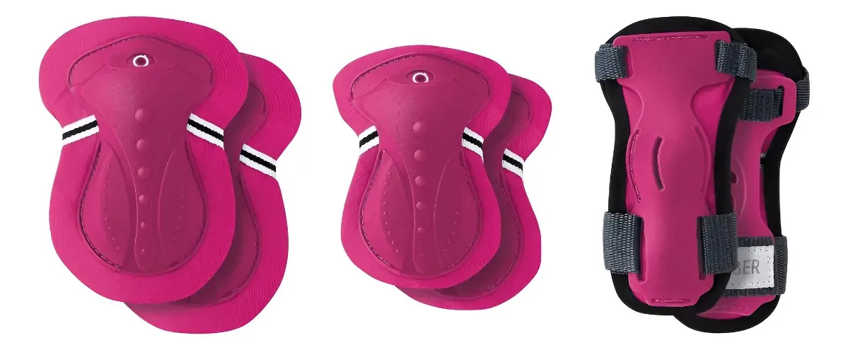 Conjunto de proteção Globber Fuchsia Junior
