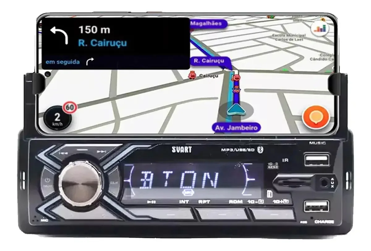 Som Automotivo Svart S500x Pro Com Usb, Sd, Bluetooth