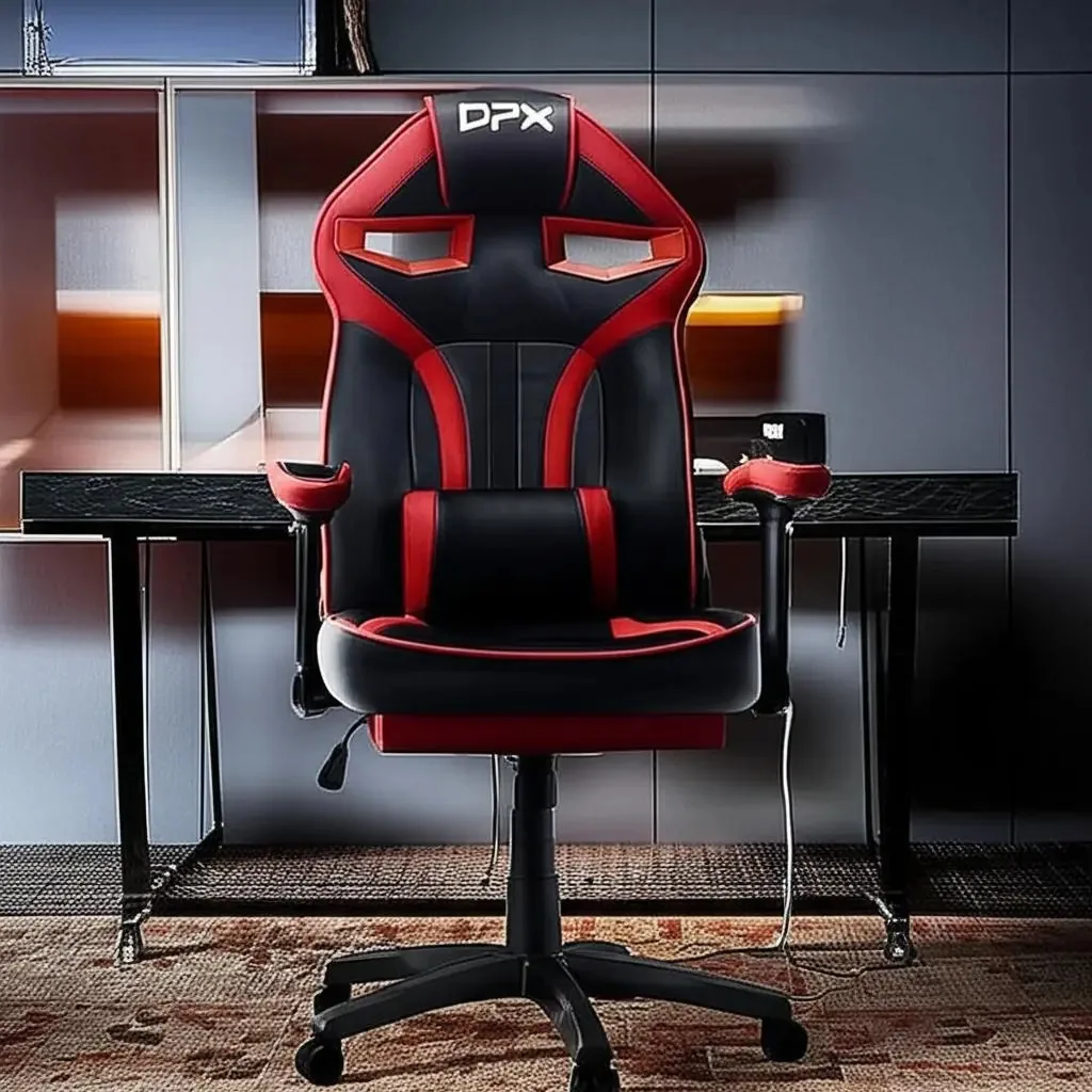 Cadeira Gamer Vermelha Giratória Gt7 Dpx