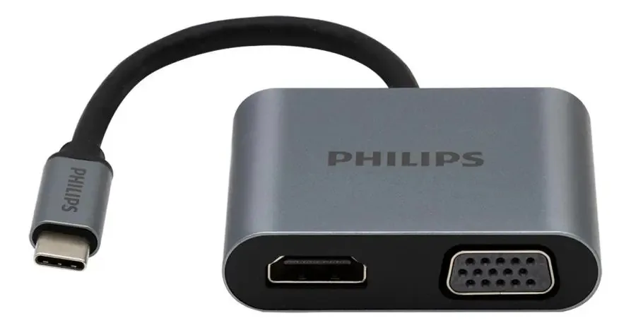 Adaptador USB-c para Hdmi 4k+Vga