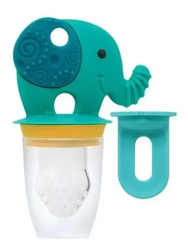 Alimentador Em Silicone Elefante 3 Em 1 Marcus & Marcus BPA Livre