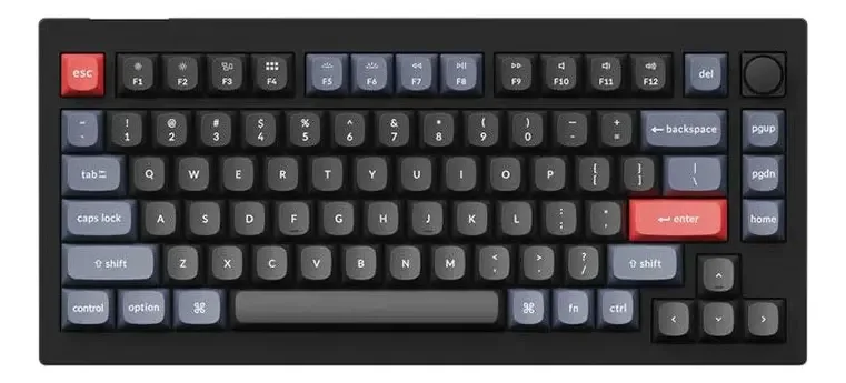 Teclado Mecanico Keychron V1 Knob Version, Rgb, Switch Red