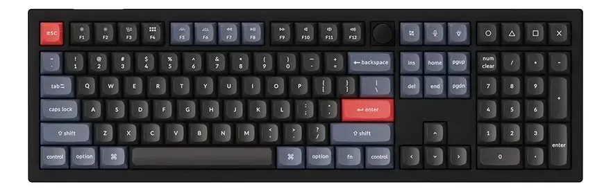 Teclado Mecanico Keychron V6 Knob Version Rgb Switch Red