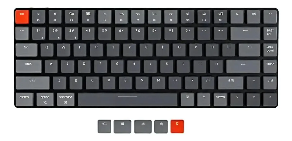 Teclado mecânico sem fio ultrafino Keychron K3 2.75