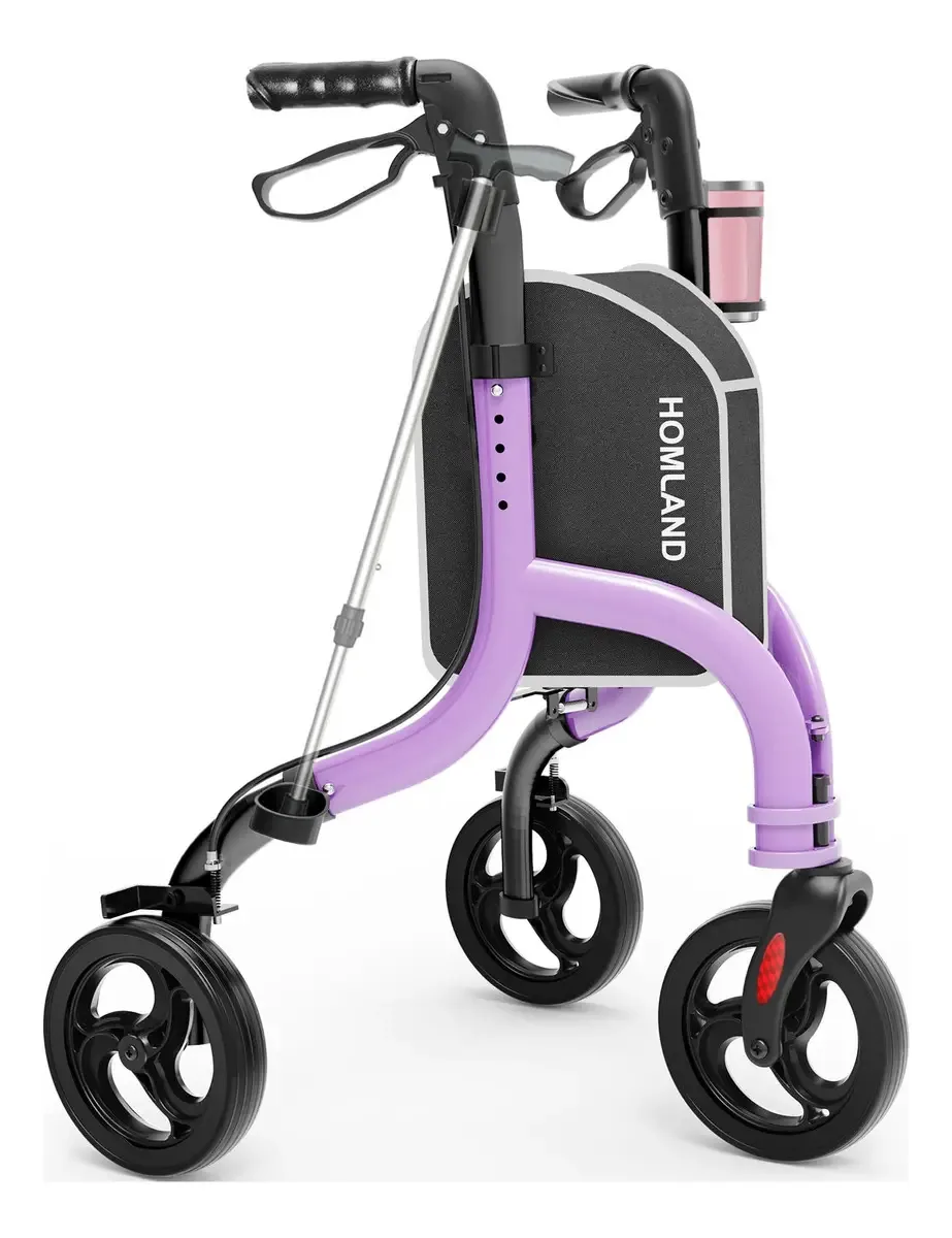 Andador ortopédico dobrável Homland RW310 - lilás roxo