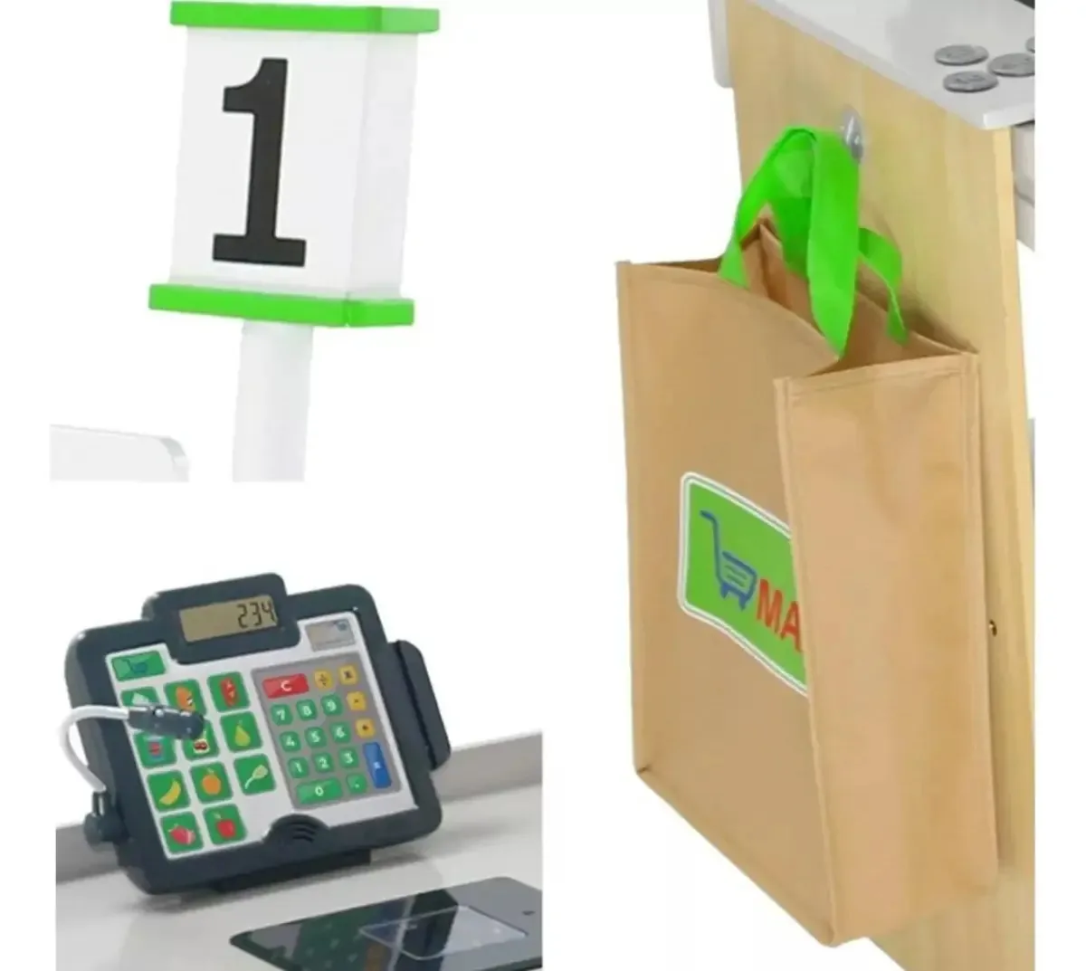 Membro's Mark Supermarket Game Center com acessórios brancos
