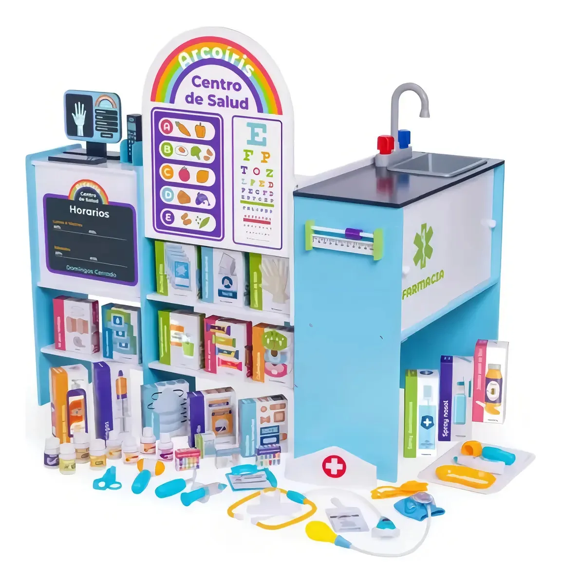 Jogo Rainbow White Wooden Health Center