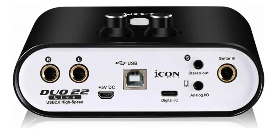 Interface De Áudio Icon Duo22live 2 Canais Cor Preto
