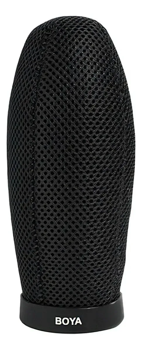 Filtro de espuma rígida Boya by-T140 para microfones pretos