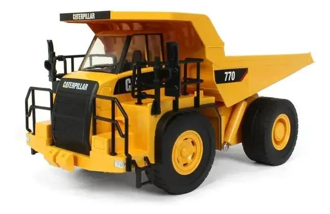 Caminhão Mineração De Controle Remoto Caterpillar 770 1/24 Cor Amarelo