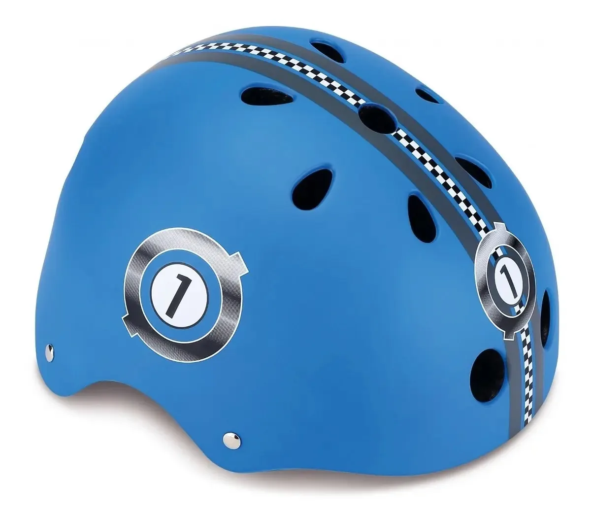 Capacete Globber Junior estampado em azul marinho tamanho XXS/Xs