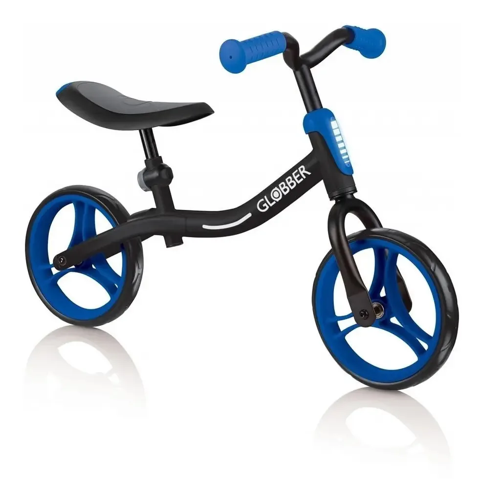 Globber Go Bike sem pedais em preto, azul marinho