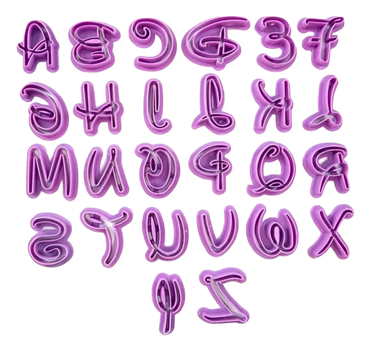 Conjunto de cortadores Disney Letters Color Violet