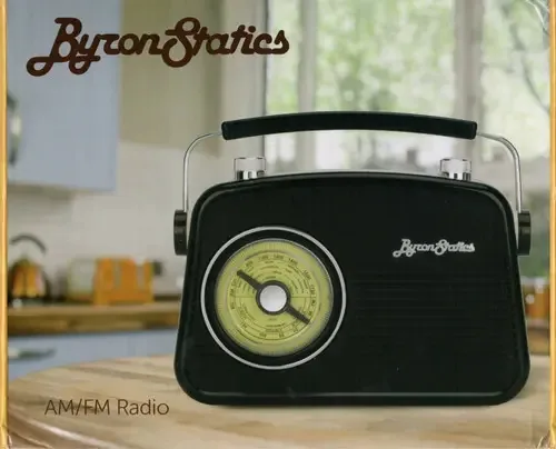 Rádio portátil Retro Vintage Am/Fm - Byron Statics Color Black