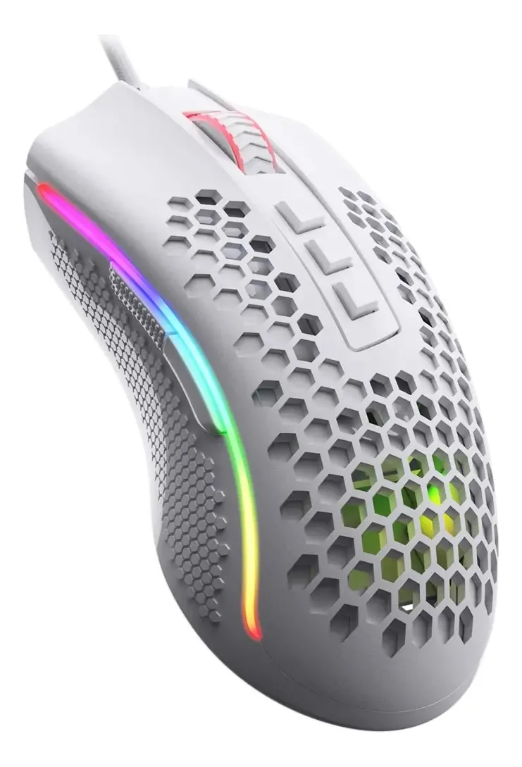 Mouse leve para jogos RGB e capa ultraleve Honeycomb