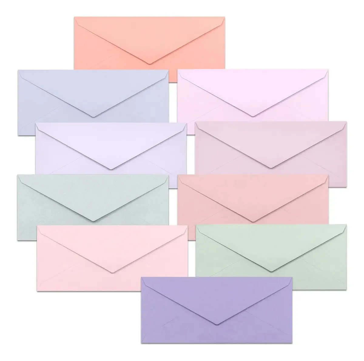 Envelopes comerciais, pacote de 100 envelopes 10, 4 1/8 x 9 1/2
