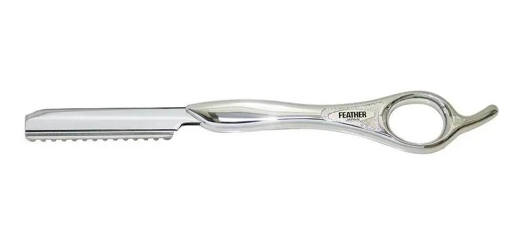 Feather Styling Short Razor Silver