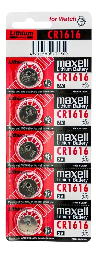 Pacote blister de baterias de lítio Maxell Cr1616 3v