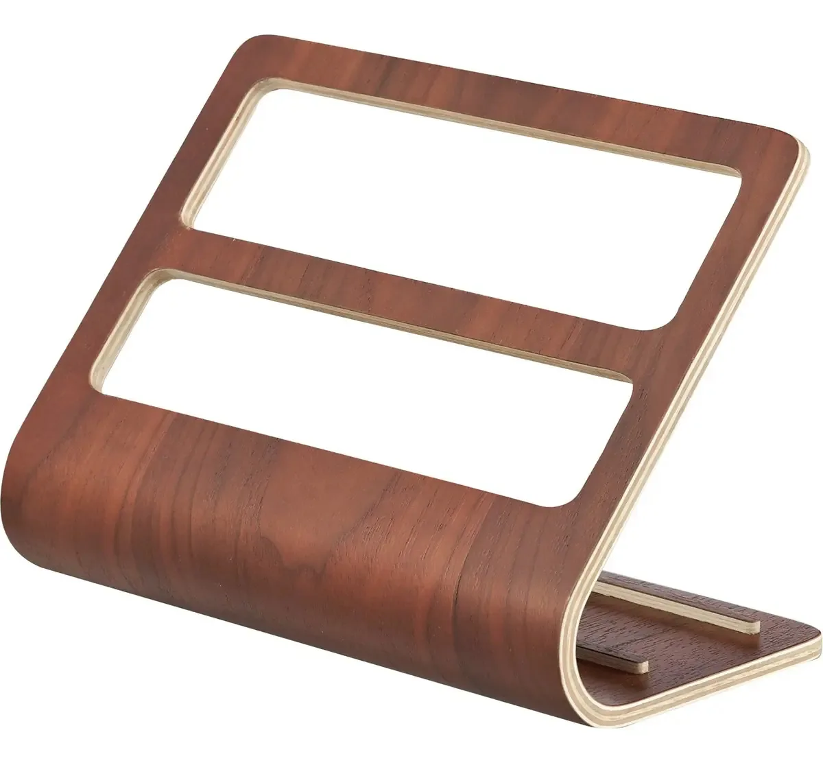 Organizador e controles para tablets de madeira marrom escuro Yamazaki Kuchen