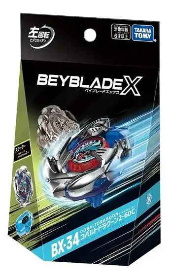 Beyblade Bx-34 Cobalt Dragoon Takara Tomy Cor azul
