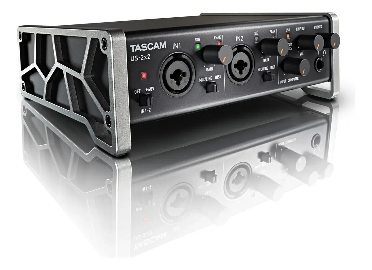 Interface De Áudio/midi Tascam Us-2x2 - E