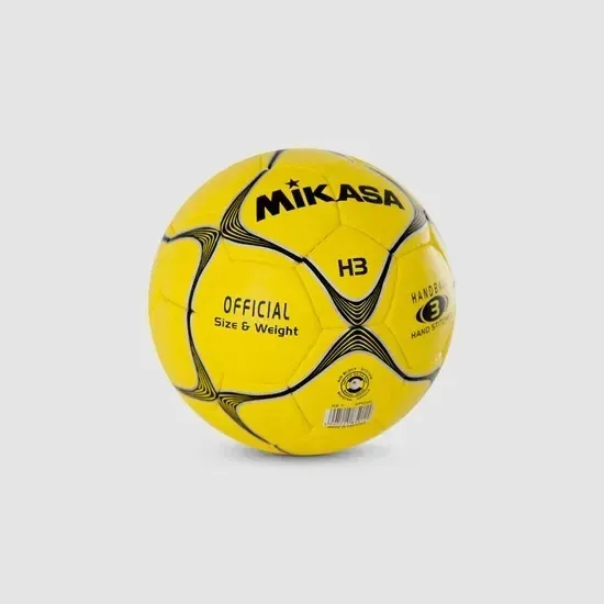 Bola De Handebol Couro Sintético Mikasa Amarelo 3