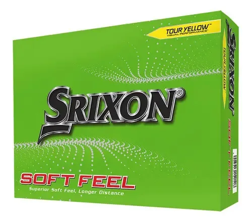 Bolas de golfe amarelas amarelas Srixon Softfeel X 12