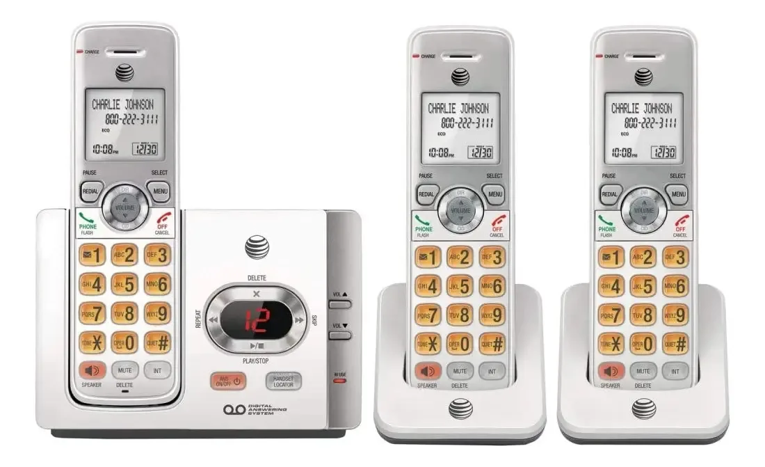 At&t El52315 Dect 6.0 Sistema de Resposta Sem Fio com Identificação de Chamadas e Chamadas em Espera (3 Aparelhos)