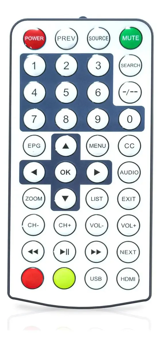 Controle Remoto de Substituição para TV Portátil