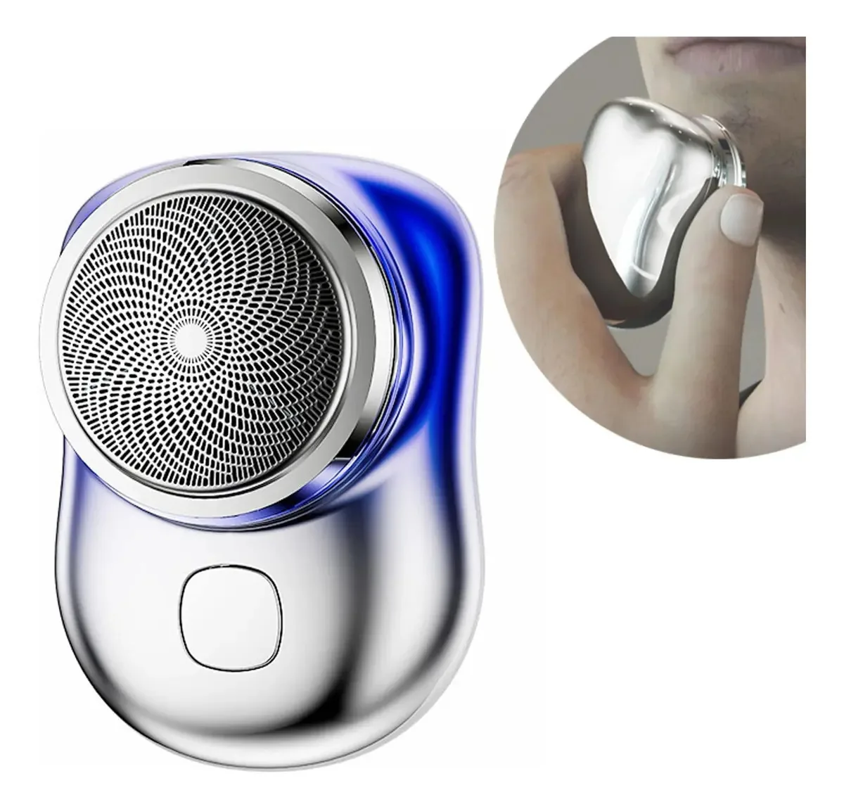 Aparador Elétrico Portátil Wanwen Mini-shave, Barbeador Elétrico Masculino De 2023, Recarregável Via USB, Fácil De Usar Com Um Único Botão, Adequado Para Casa Ou Viagem