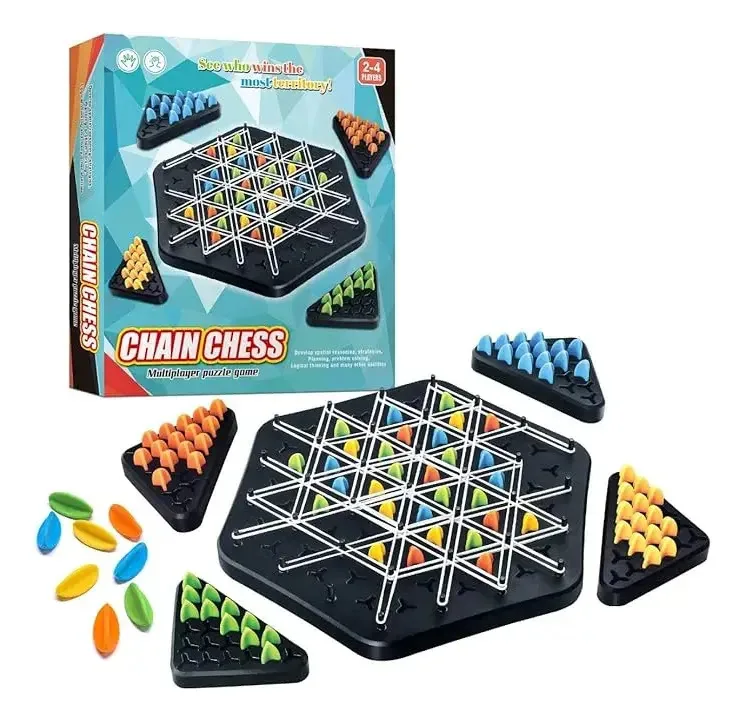 Jogo de tabuleiro Triangular Pin Jogos de tabuleiro para família