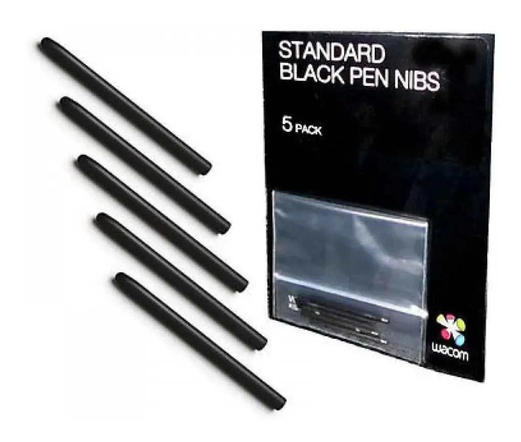 Pontas Wacom Para Canetas Standard Black Nibs (5 Pontas)