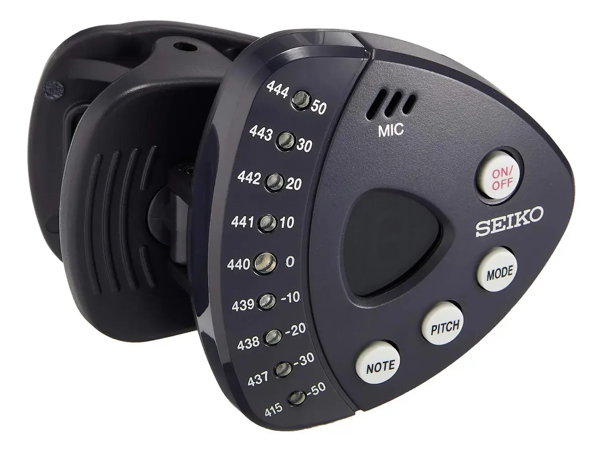Afinador Cromático Seiko Stx1n Clip-on Para Instrumentos Mus