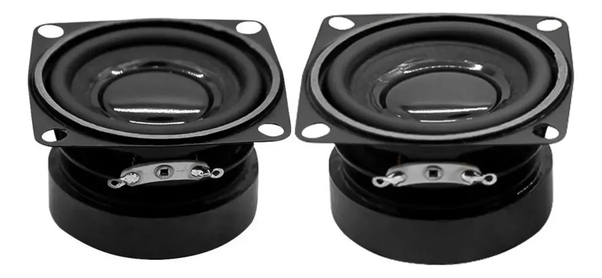 Cyphe 2pcs 2 Polegadas De Alto-falantes De Áudio Portátil 4 Ohm 5w Mini Alto-falante Woofer DIY Alto-falante Música Multimídia Para Home Theater. Alto-falante De Estante