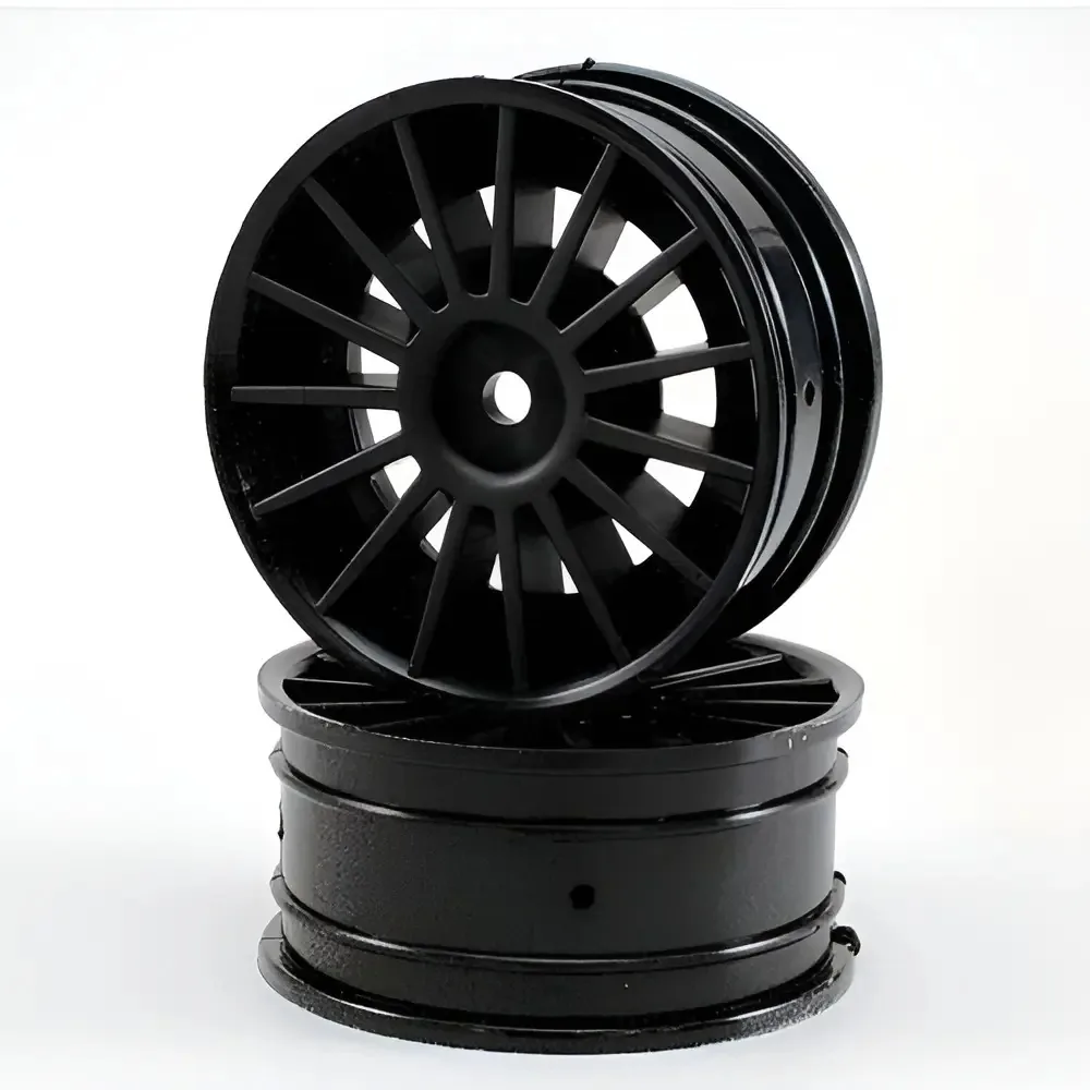 Kyosho Roda Aero 24 15 Raios Sextavado 12mm Preta Modelismo