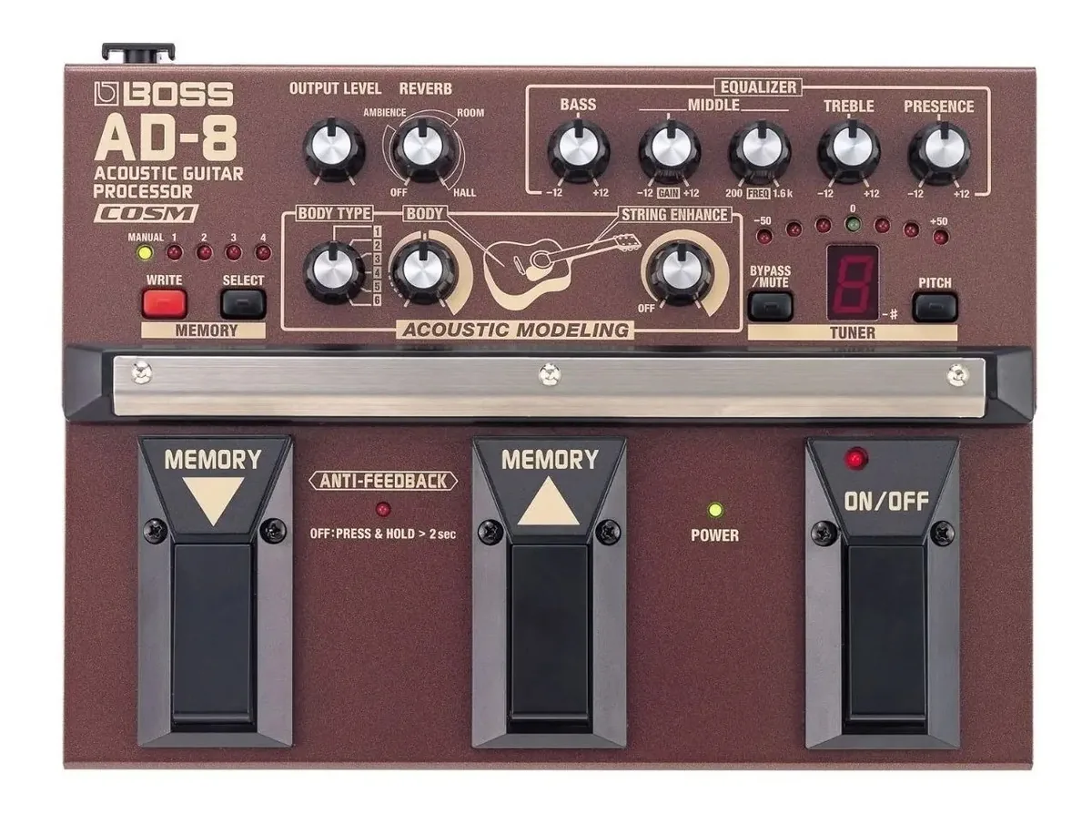 Pedaleira Boss Ad-8 Processador Cosm Efeitos Timbres Violão