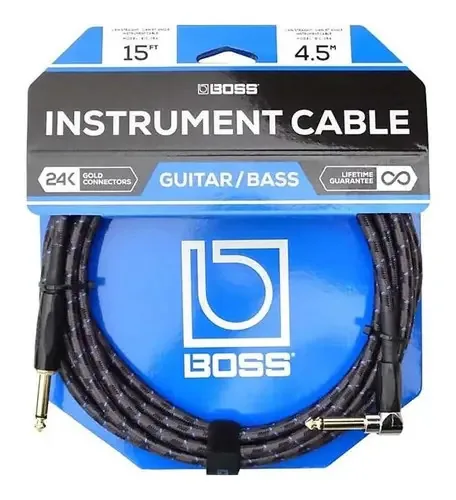 Cabo P10 P10 6m Boss Blindado Textil Bic20 Bic 20