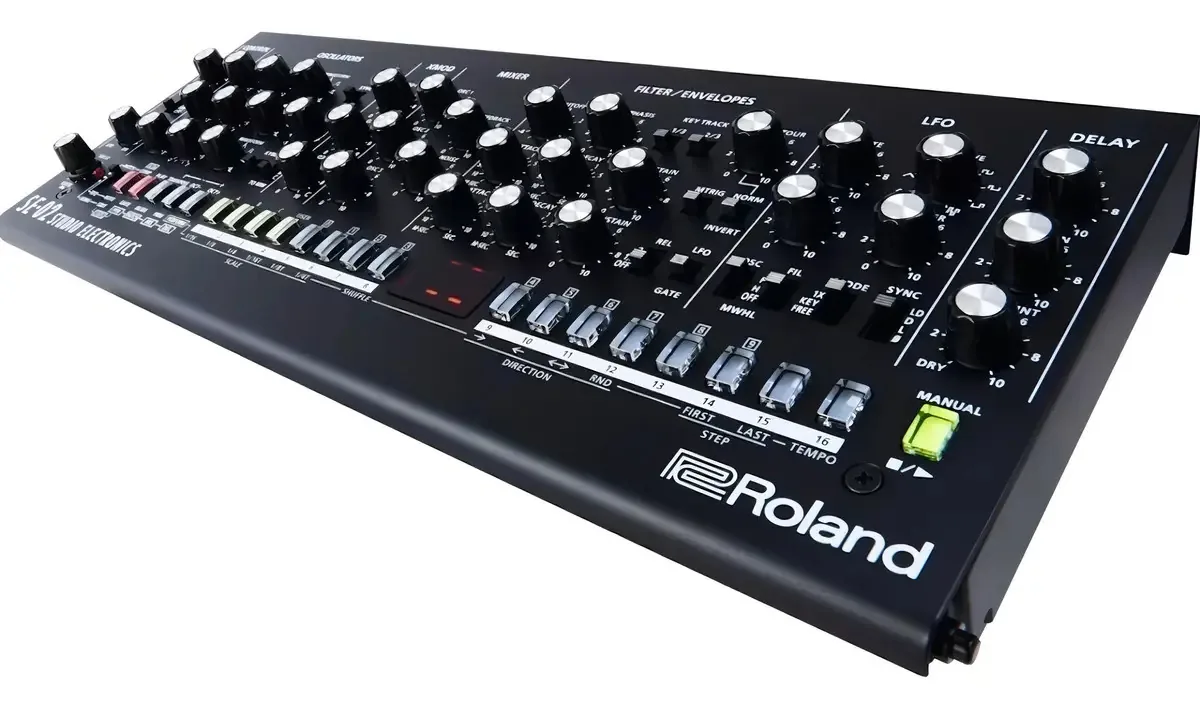 Sintetizador analógico Se02 Roland Vintage Sound, colorido, preto