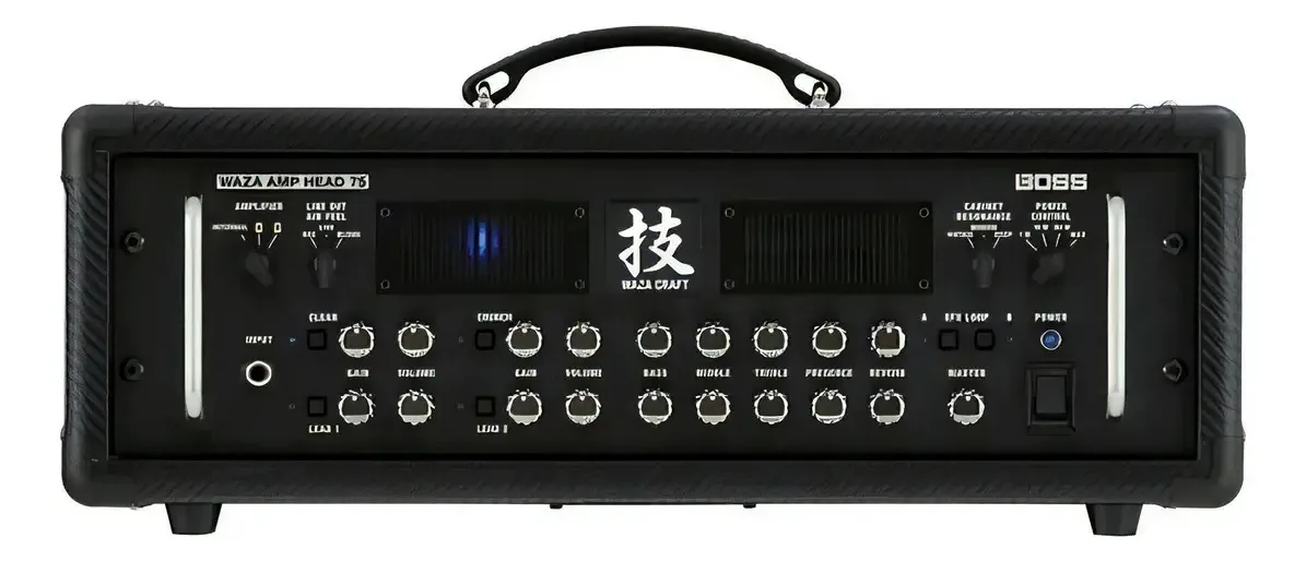 Cabeçote P/ Guitarra Boss Waza Hd75 + Cor Preto