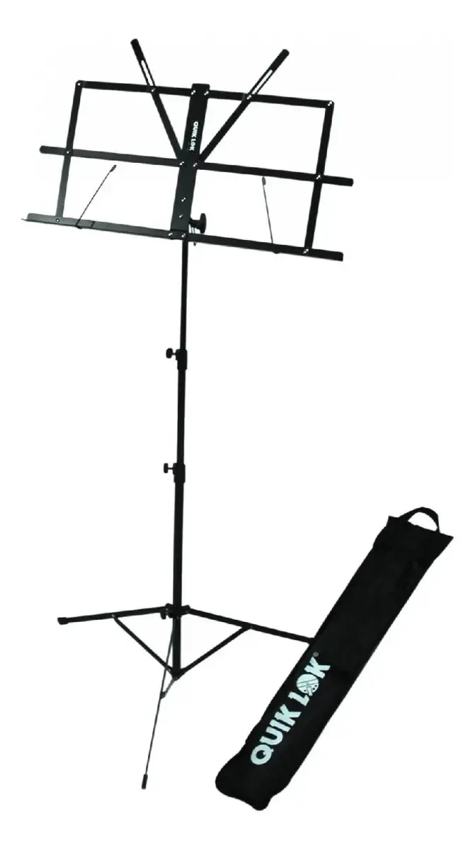 Suporte de partituras preto dobrável Quiklok Ms334