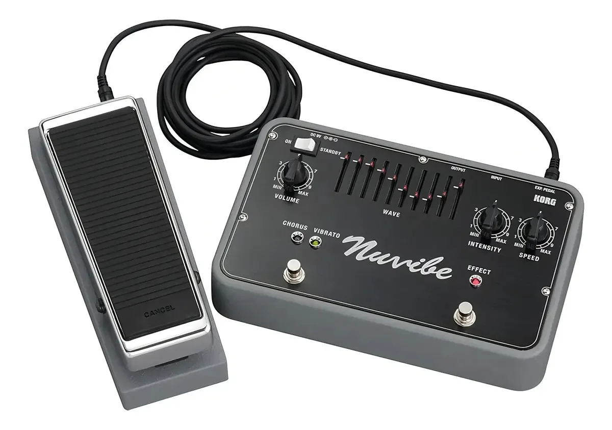 Pedal de efeito Korg Nuvibe cinza