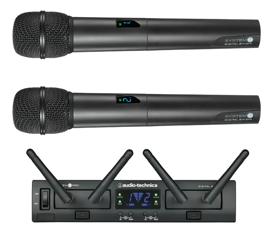 Microfones sem fio Audio-technica Atw1322, cor preta