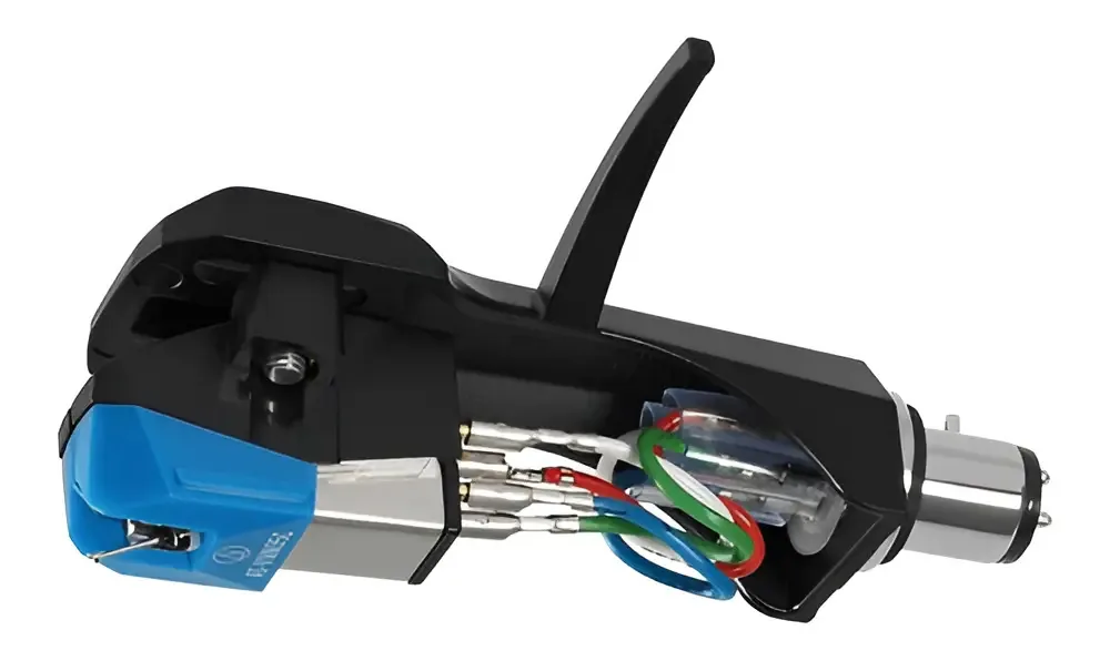 Headshell Com Capsula E Agulha P/ Toca-discos At-vm95c/h Cor Azul