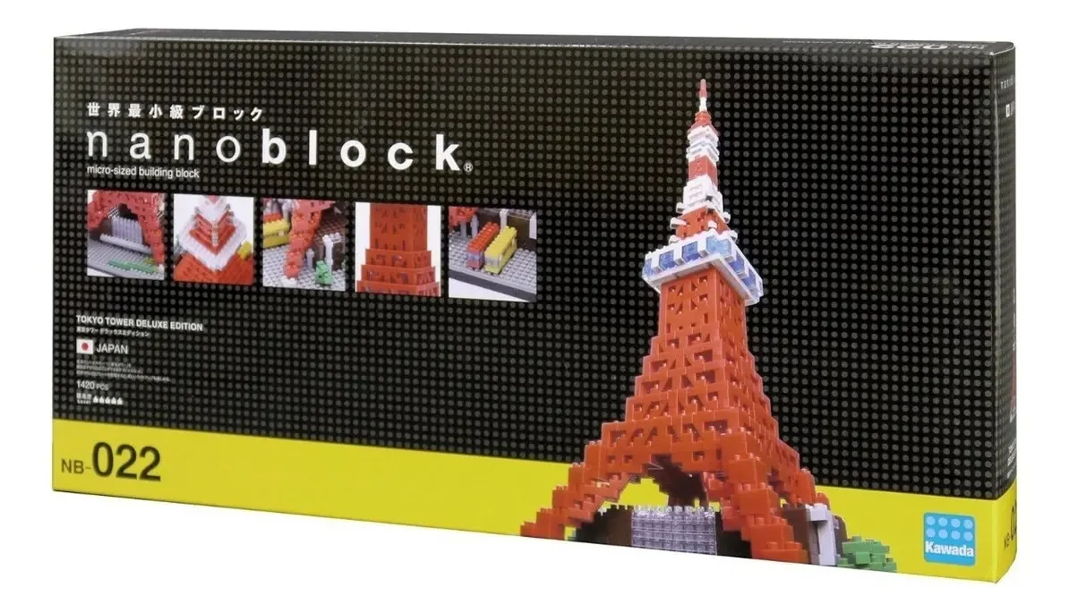 Quebra-cabeça de arquitetura Nanoblock Tower Japan Delux
