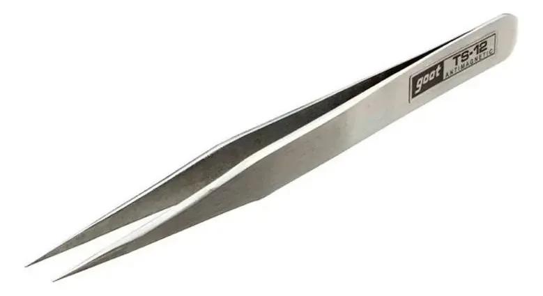 Pinça Anti-estatica Goot Ts-12 - Reta Fina 115mm