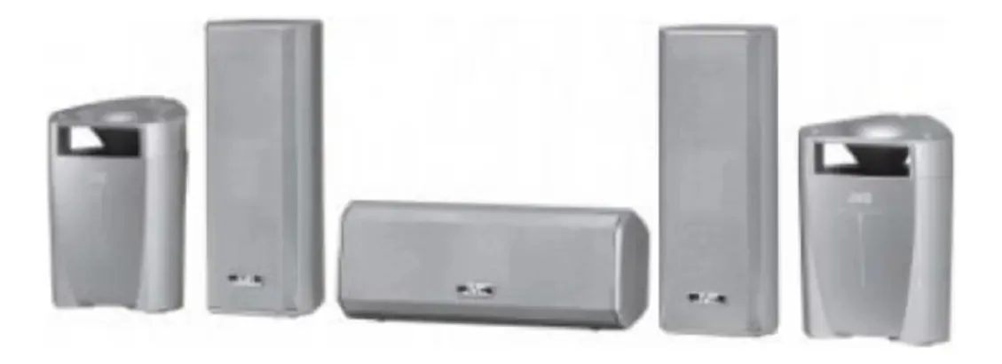 Conjunto 5 Caixas Home Theater Jvc Sp Xe11 60w 6ohms -